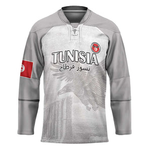 Custom Tunisia Football Hockey Jersey White Eagles of Carthage