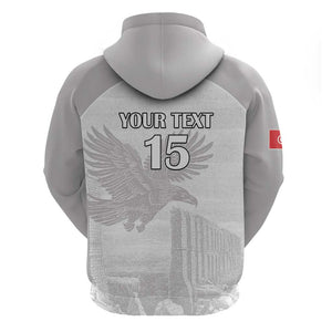 Custom Tunisia Football Hoodie Eagles of Carthage Go Champion - White Color - African Pride