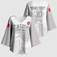 Custom Tunisia Football Kimono Sleeve Blouse White Eagles of Carthage