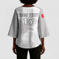 Custom Tunisia Football Kimono Sleeve Blouse White Eagles of Carthage