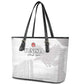 Tunisia Football Leather Tote Bag Eagles of Carthage Go Champion - White Color - African Pride
