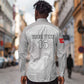Custom Tunisia Football Long Sleeve Button Shirt Eagles of Carthage Go Champion - White Color - African Pride