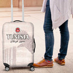 Tunisia Football Luggage Cover Eagles of Carthage Go Champion - White Color - African Pride