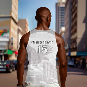 Custom Tunisia Football Men Tank Top Eagles of Carthage Go Champion - White Color - African Pride
