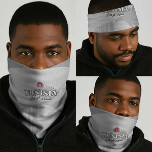 Tunisia Football Neck Gaiter Eagles of Carthage Go Champion - White Color - African Pride