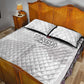 Tunisia Football Quilt Bed Set Eagles of Carthage Go Champion - White Color - African Pride