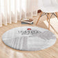 Tunisia Football Round Carpet Eagles of Carthage Go Champion - White Color - African Pride