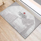 Tunisia Football Rubber Doormat Eagles of Carthage Go Champion - White Color - African Pride