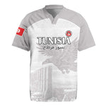 Custom Tunisia Football Rugby Jersey Eagles of Carthage Go Champion - White Color - African Pride