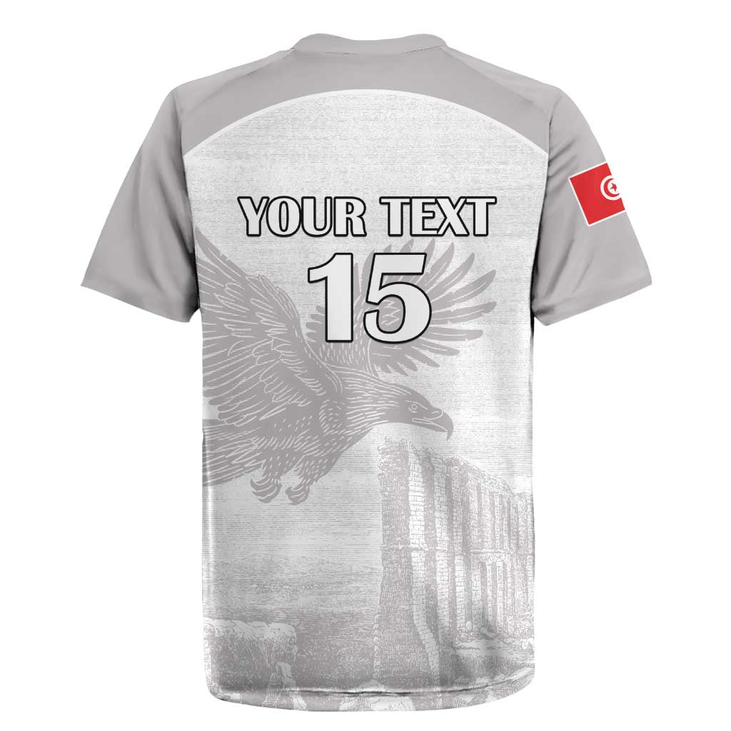 Custom Tunisia Football Rugby Jersey Eagles of Carthage Go Champion - White Color - African Pride
