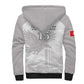 Custom Tunisia Football Sherpa Hoodie Eagles of Carthage Go Champion - White Color - African Pride