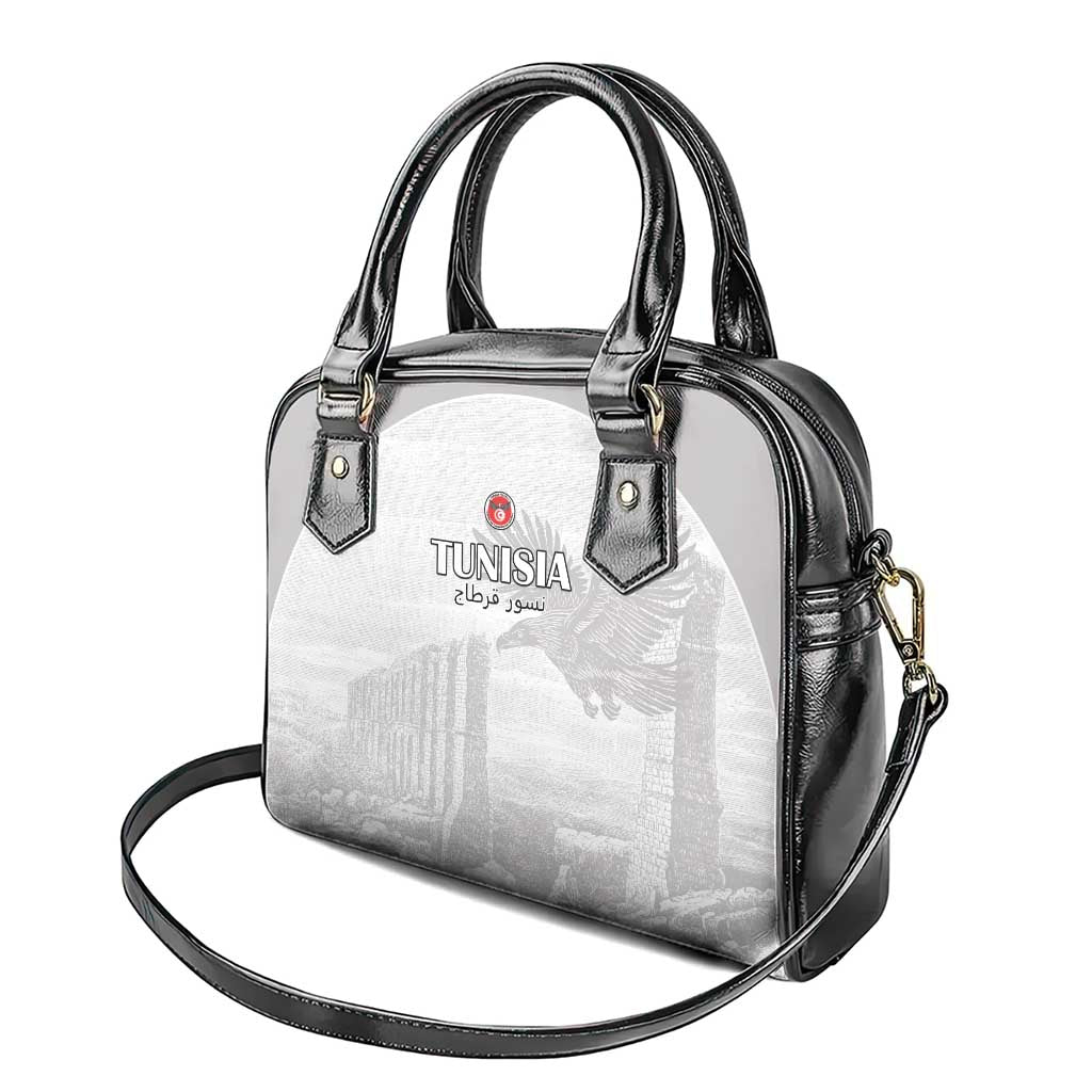 Tunisia Football Shoulder Handbag Eagles of Carthage Go Champion - White Color - African Pride