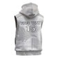 Custom Tunisia Football Sleeveless Hoodie Eagles of Carthage Go Champion - White Color - African Pride