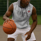 Custom Tunisia Football Sleeveless Hoodie Eagles of Carthage Go Champion - White Color - African Pride