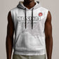 Custom Tunisia Football Sleeveless Hoodie Eagles of Carthage Go Champion - White Color - African Pride