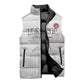Custom Tunisia Football Sleeveless Puffer Jacket White Eagles of Carthage