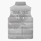 Custom Tunisia Football Sleeveless Puffer Jacket White Eagles of Carthage