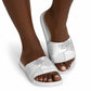 Tunisia Football Slide Sandals White Eagles of Carthage