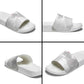 Tunisia Football Slide Sandals White Eagles of Carthage