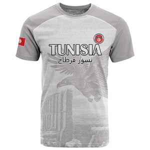 Custom Tunisia Football T shirt Eagles of Carthage Go Champion - White Color - African Pride