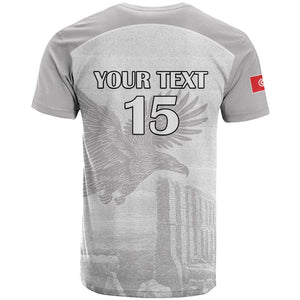Custom Tunisia Football T shirt Eagles of Carthage Go Champion - White Color - African Pride