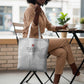 Tunisia Football Tote Bag White Eagles of Carthage