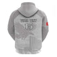 Custom Tunisia Football Zip Hoodie Eagles of Carthage Go Champion - White Color - African Pride