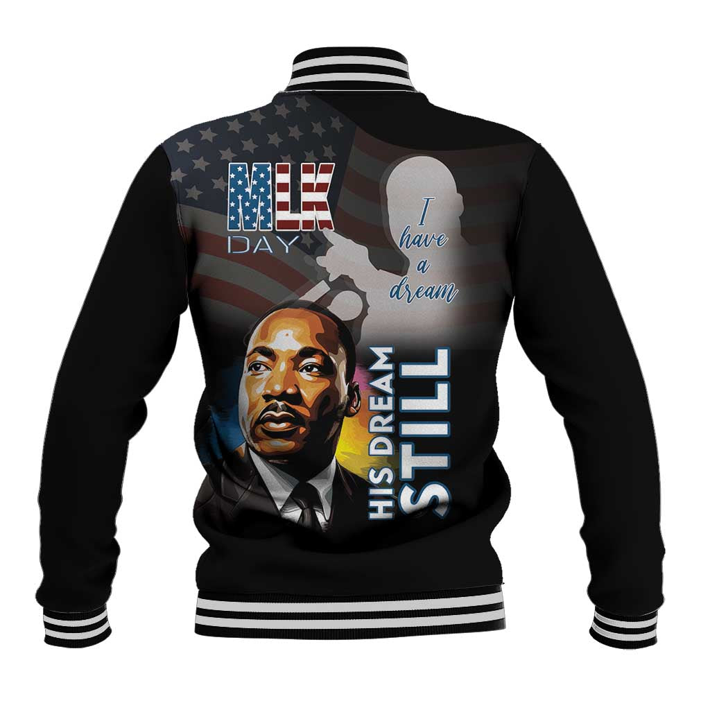 Black Americans Happy MLK Day Baseball Jacket I Have A Dream