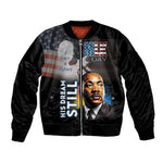 Black Americans Happy MLK Day Bomber Jacket I Have A Dream