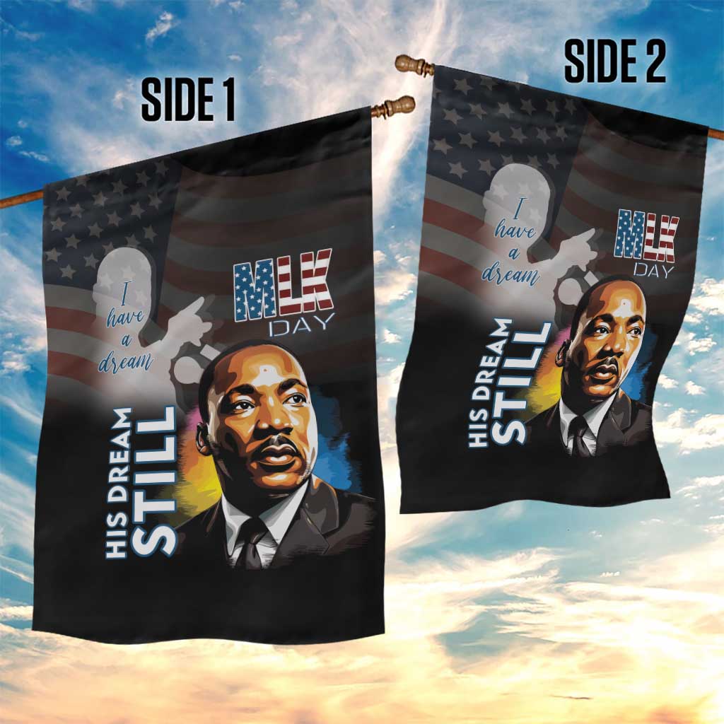 Black Americans Happy MLK Day Garden Flag I Have A Dream
