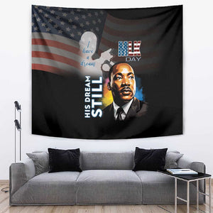 Black Americans Happy MLK Day Tapestry I Have A Dream
