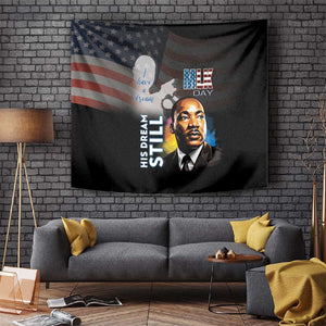 Black Americans Happy MLK Day Tapestry I Have A Dream