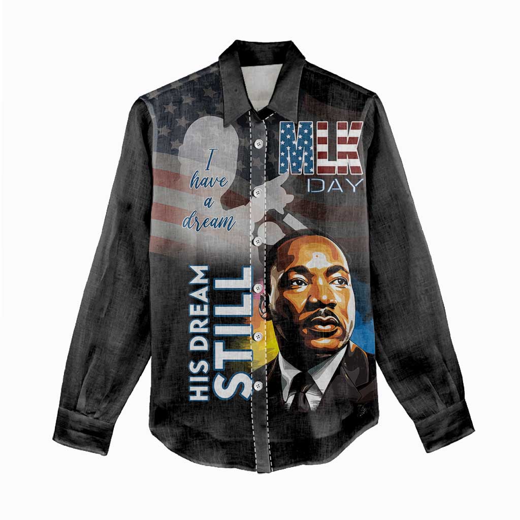 Black Americans Happy MLK Day Women Casual Shirt I Have A Dream LT15