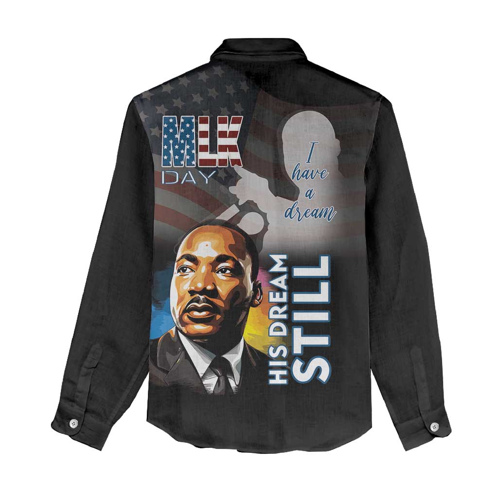 Black Americans Happy MLK Day Women Casual Shirt I Have A Dream LT15
