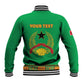 Personalised Afro Guinea Bissau Baseball Jacket Dashiki With Coat Of Arms
