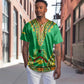 Personalised Afro Guinea Bissau Baseball Jersey Dashiki With Coat Of Arms