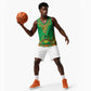 Personalised Afro Guinea Bissau Basketball Jersey Dashiki With Coat Of Arms - African Pride