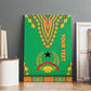 Personalised Afro Guinea Bissau Canvas Wall Art Dashiki With Coat Of Arms