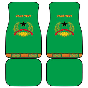 Personalised Afro Guinea Bissau Car Mats Dashiki With Coat Of Arms