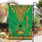 Personalised Afro Guinea Bissau Garden Flag Dashiki With Coat Of Arms