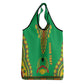 Personalised Afro Guinea Bissau Grocery Bag Dashiki With Coat Of Arms