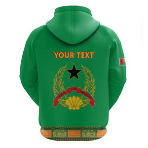 Personalised Afro Guinea Bissau Hoodie Dashiki With Coat Of Arms