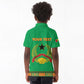 Personalised Afro Guinea Bissau Kid Polo Shirt Dashiki With Coat Of Arms