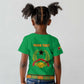 Personalised Afro Guinea Bissau Kid T shirt Dashiki With Coat Of Arms