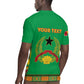 Personalised Afro Guinea Bissau Rugby Jersey Dashiki With Coat Of Arms