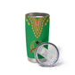Personalised Afro Guinea Bissau Tumbler Cup Dashiki With Coat Of Arms