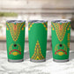Personalised Afro Guinea Bissau Tumbler Cup Dashiki With Coat Of Arms