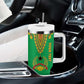 Personalised Afro Guinea Bissau Tumbler With Handle Dashiki With Coat Of Arms