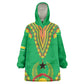 Personalised Afro Guinea Bissau Wearable Blanket Hoodie Dashiki With Coat Of Arms