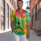 Personalised Afro Guinea Bissau Baseball Jersey Coat Of Arms Mix African Pattern